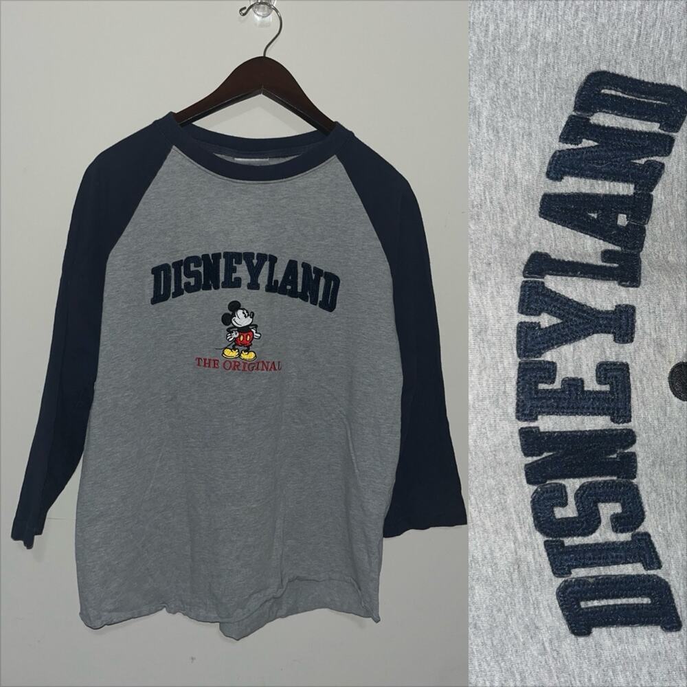 Mickey Mouse Disneyland Disney Parks Patch Work Mid Sleeve Mens T-Shirt (0619)